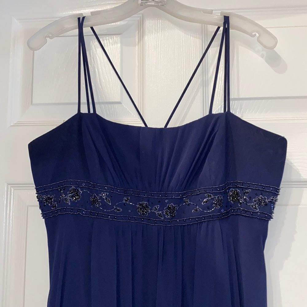 Navy blue and beaded dress
